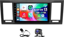 Android automobilinis radijas 2 DIN VW T6 Transporter Multivan 2016-2022 su Carplay Android automobilinis 9 colių jutiklinis ekranas Bluetooth EQ Mirror Link WiFi navigacija FM/RDS DSP HiFi atbulinės eigos kamera + mikrofonas, 2+32G