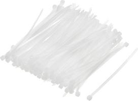 aprūpinimo žemėlapis Kabelių raiščiai 4 colių baltos spalvos 500 pakuočių nailono juostelės vielos virvė Sunkiosios lauko lauko sodo kabelių raiščiai
