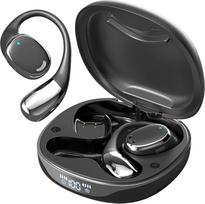 Atviros ausies sporto salės bėgimo ausinės belaidės ausinės "Bluetooth 5.4" su ausų kabliukais Sportas OWS kabančios ausinės Belaidės ausinės kabančios "Bluetooth" ausinės TWS oro kaulų laidumo laidžios ausinės