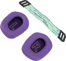 Ausla Headset-Ohrpolster, Atmungsaktive Mesh-Memory-Schaum-Ohrpolster, Ersatz für G733 Wireless G335 Wired Gaming Headset (violetinė)