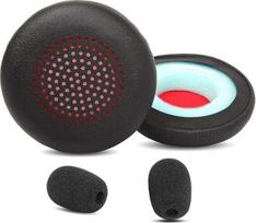 Ausų pagalvėlės, tinkančios "Poly Voyager 4310 UC/Voyager 4320 UC/Voyager Focus UC B825/B835/Voyager Focus 2 UC USB-A/Plantronics Poly Blackwire 5220/5210/5200/7225 ausinėms