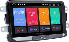 Automobilinis daugialypės terpės grotuvas PNI DAC100 su "Android 10" 2GB DDR3 ROM 32GB navigacijos sistema, skirtas "Dacia Logan 2 Sandero Duster" "Renault Captur" Bluetooth RDS su jutikliniu ekranu
