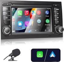 Automobilinis radijo imtuvas "Audi A4 S4 RS4 2002-2008", suderinamas su belaidžiu "Apple Carplay" ir "Android Car", 7 colių radijo imtuvas su jutikliniu ekranu/Bluetooth/FM/AM/USB/DSP/RDS/Mirror Link