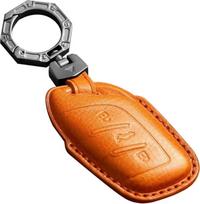 Automobilio raktų dėklas tinka MG EV EHS EZS EV GT HS ZS ZX MG4 MG5 MG6 MG4 MG5 MG6 Karvės odos raktų dėklas apsauginis dangtelis Roewe RX3 RX5 RX8 ERX5 I6 I5 nuotolinio valdymo raktų krepšys 3 mygtukų rudos spalvos