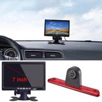 Automobilio stogo stabdžių žibintų atbulinės eigos kamera Spalvota stovėjimo kameros atbulinės eigos kamera + 4,3 colių TFT LCD monitorius Peugeot Expert 2007-2016/Fiat Scudo 2007-2016/Citroen Jumpy 2007-2016