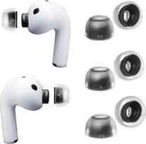 AZLA SednaEarfit MAX ausų kištukai "AirPods Pro 3" - aukščiausios kokybės vientisi medicininio silikono ausų kištukai, minkštai prigludę, patogesni ir izoliuojantys triukšmą (3 poros) (SS/S/MS)