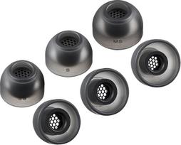 AZLA SednaEarfit MAX TWS 6 - belaidžių ausinių antgaliai - triukšmą mažinantys silikoniniai antgaliai - antgaliai, suderinami su "Sony", "Samsung", "Sennheiser" ir "Devialet" (tamsiai pilka, SS-S-MS)