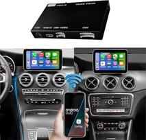 Belaidis "CarPlay" ir "Android" automobiliams skirtas dekoderis, skirtas 2016-2018 m. "Mercedes Benz A/B/C/GLK/GLA/GLC/GLS/ML/GL/SLK/E/G/V klasei su NTG5.0, palaiko navigaciją, "Mirrorlink", galinio vaizdo kamerą