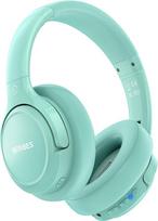BERIBES belaidės "Bluetooth" ausinės per ausis, 65 val., 6 ekvalaizerio režimai, "HiFi Stereo", įmontuotas mikrofonas, sulankstomos belaidės ausinės mobiliesiems telefonams, nešiojamiesiems kompiuteriams, iPad/PC, žalios spalvos