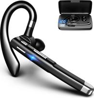 Bluetooth-Ohrhörer, Einohriges, Drehbares Freisprech-Headset mit Akku-Display und Ladehülle das Autofahren Im Büro (520 zweite Generation)