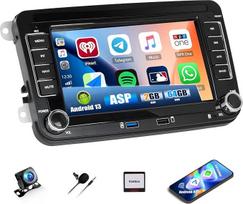 CAMECHO 2+64G Android automobilinis radijas 7 colių VW Golf 5 6 Polo Touran Tiguan Passat B6 B7 Seat Skoda, Bluetooth radijas su GPS WLAN FM RDS, A-pple Carplay Android automobilinis 2 DIN automobilinis stereo