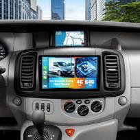 CAMECHO Android 15 4G+64G Carplay Autoradio für Renault Trafic 2001-2010/Opel Vivaro 2006-2010/Nissan Primastar 2006-2014, 9-Zoll Incell Touchscreen mit Android Auto NAV WiFi GPS Bluetooth FM/RDS