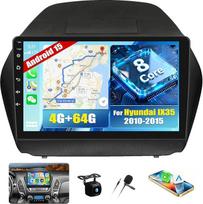 CAMECHO [atnaujinimas] 8 branduolių 4G + 64G Android 15 automobilinis radijas Hyundai IX35 2010-2015 su Carplay Android Car, 9 colių IPS jutiklinis ekranas 2 DIN automobilinis radijas su Bluetooth 5.0, FM, GPS, EQ, SWC, Canbus +