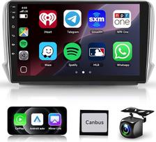 Carplay automobilinis radijas Peugeot 208/2008 2012-2018 Android automobiliui, podofo 10,1 colių jutiklinis ekranas, 8 branduolių 6G+128G, DSP/Bluetooth/WiFi/Link Mirror/GPS + atbulinės eigos kamera