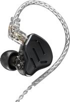 CCA KZ Zax metalinės ausinės 7BA + 1DD hibridinės 16 vairuotojų HiFi Bass ausinės ausinės ausinėse su monitoriumi Sportinės triukšmą slopinančios ausinės