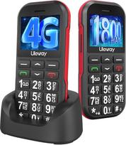 CHAKEYAKE 4G senjorų mobilusis telefonas be sutarties, senjorų mobilusis telefonas su dideliais mygtukais, 1800 mAh ilgo budėjimo režimo pensininkas, mobilusis telefonas su dideliu mygtuku Mobilusis telefonas su USB-C, SOS mygtukas, įkrovimas