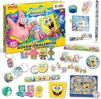 CRAZE SpongeBob Squarepants Advento kalendorius 2025 vaikams - žaislinis Advento kalendorius berniukams ir mergaitėms su Sponge Bob žaislais ir priedais