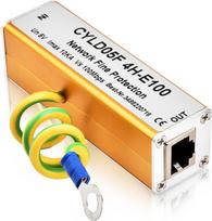 DAUERHAFT RJ45 RJ11 Ethernet apsauga nuo viršįtampių, visiška apsauga nuo žaibo, RJ45 apsauga nuo žaibo, Ethernet tinklo apsauga nuo viršįtampių 5 V, skirta stebėjimo sistemų apsaugai nuo viršįtampių