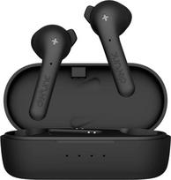 DEFUNC Tikros belaidės ausinės True Basic IPX4 vandeniui atsparios ausinės į ausis 5.0 "Bluetooth" stereofoninės ausinės Įmontuotas mikrofonas, ilgas atkūrimo laikas ir įkrovimo dėklas (juodas)