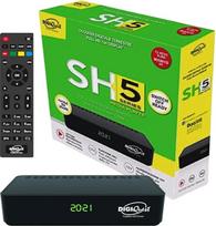 Digiquest SH5 HEVC H.265 DVB-T2 HD DVB-T2 imtuvas DVB-T2 mikroschemų rinkinys 10bit Full HD FTA, imtuvas, DVB-T2 skaitmeninis antžeminis dekoderis, USB, HDMI, SCART, Ethernet LAN RJ-45, juodas, plastikinis
