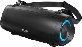 DOSS Extreme Boom Pro D100 Bluetooth grotuvas su 70 W stipriu garsu, itin žemais dažniais, 24 valandų veikimo trukme, "Beat-Sync-Lichtern", integruotu maitinimo šaltiniu, IPX6 vandeniu - Lauko, stovyklavietės (Schwarz)