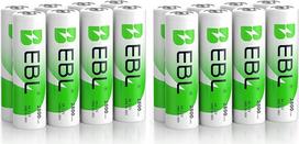 EBL AA baterija 2800 mAh, 8 vnt. - "Mignon" AA įkraunamos baterijos, NI-MH tipo, mažo savaiminio išsikrovimo, su dulkių dėžute, 1,2 V AA baterijos (2 vnt.)