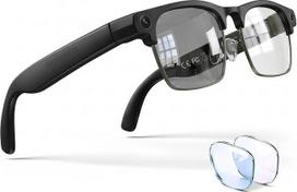 EGQINR AI Smart Brille mit Kamera, 8MP HD Kamera Brille, 1080P Audio -Videoaufnahme Bluetooth Brille