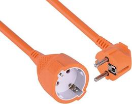Electraline 1631 Sodo įžeminimo kontaktų ilgintuvas 10 m kabelis Raudonas plastikinis kabelis IP20 / ilgintuvas su apsauginiu užraktu / Schuko ilgintuvas