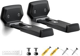 ELETIUO Soundbar-Wandhalterung, tiefenverstellbar, 9,7-16,5 cm, universali garso juostos jungtis, skirta Samsung, Sony, LG, Vizio, Bose, JBL, Sonos, sveria iki 22,7 kg, Schwarz