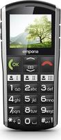 emporia SIMPLICITY, Mobilusis telefonas senjorams, Mobiliojo ryšio telefonas su mygtuku be sutarties, Mobilusis telefonas su pagalbos mygtuku, 2 colių ekranas, juodas