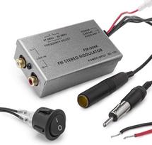 FM moduliatorius Stereo MP3 automobilio antenos kabelis Automobilių radijo RCA AUX adapteris