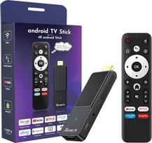 GREVA TV Stick Android 4K Ultra HD transliacijos įrenginys, naujausias Android 14.0 TV Stick Box 2GB 16GB HDR/AV1/2.4G/5G WiFi/BT 5.0, 3D HD Smart Box Streaming Media Player su asistento balso nuotolinio valdymo pultu