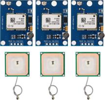 GY-NEO6MV2 GPS modulis, GPS modulis su antena skrydžio valdymui, GPS skrydžio valdymo modulis su itin stipriu, GPS padėties modulis MWC IMU APM2 "Arduino" (3 vnt.)