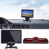 HD stabdymo žibintų atbulinės eigos kameros komplektas su 7 colių LCD monitoriumi, "Transporter Van" vandeniui atsparus naktinio matymo automobilio galinio vaizdo kameros pakeitimas, skirtas "Fiat Ducato X250 X290 Bus Box/Peugeot Boxter/Citroen Jumper