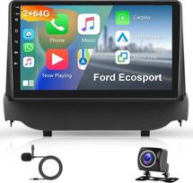 Hodozzy 2G + 64G "Android" automobilinis radijas "Ford Ecosport" 2013-2017 m. Belaidis "Carplay Android" automobilis, 9 colių jutiklinis ekranas su GPS navigacija "WiFi" "Bluetooth" Mirrorlink HiFi FM RDS Canbus atbulinės eigos kamera