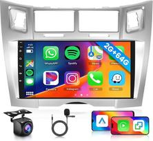 Hodozzy 2G 64G "Android" automobilinis radijas "Toyota Yaris/Vizi" 2005-2011 m. su belaidžiu "Carplay" "Android Car Mirror Link", radijo imtuvas su 9 colių jutikliniu ekranu, navigacija, EQ/DSP, "Bluetooth", "WiFi", FM/RDS radijas, valdymas vairu
