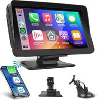Hodozzy Belaidis "CarPlay" belaidis "Android" belaidis automobilis Protable Car Stereo, 7 colių jutiklinio ekrano automobilinis radijas