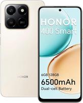 HONOR 400 Smart 4G išmanusis telefonas 6GB 128GB 6500mAh baterija 6,77 colių ekranas su apsauga nuo kritimo IP54 Snapdragon 685 108MP pagrindinis fotoaparatas Android 15 Dual SIM NFC Auksinis
