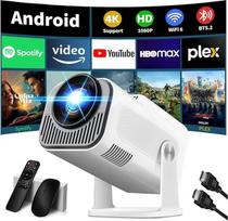 Įdiegta programėlė: Vidéoprojecteur 1080P FHD, Mini projektorius Video Avec WiFi 6 Bluetooth 5.2, nešiojamas projektorius 4K Dual Control Avec Supporté 180° Rotation Android TV/USB/PC, Avec HDMI et Souris, Blan
