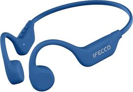 IFECCO kaulų garso ausinės "Bluetooth 6.2" - belaidės ausinės su kaulų laidumu, IPX5 vandeniui ir prakaitui atsparios kaulų garso ausinės, sportinės ausinės bėgikams, skirtos važiuoti dviračiu