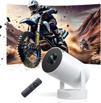 Išmanusis mini projektorius, patobulintas Hi-Fi mini projektorius su 4K 1080P palaikymu, 300 ANSI liumenų, WIFI6, "Bluetooth" ir automobilinis raktinis vaizdo projektorius miegamajam, namų kinui
