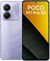 Išmanusis telefonas "Xiaomi Poco M7 Pro 5G", 8+256GB, 50 MP pagrindinė kamera su OIS, 5110 mAh baterija (tipai), IP64, A funkcijos, be įkroviklio (violetinė, 8+256G)