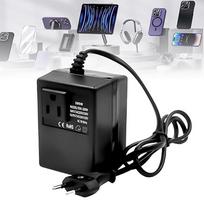 Įtampos keitiklis transformatorius iš 220 V į 110 V, 200 W maitinimo adapteris, mažinantis maitinimą, kelioninis maitinimo adapterio įtampos keitiklis su ES kištuku, skirtas oro valytuvams, kompiuteriams, mini fotoaparatams