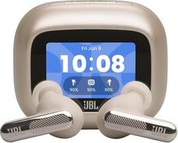 JBL Live Beam 4, Kabellose Noise-Cancelling-Ohrhörer, Hi-Res Audio, Smart Charging Case, Bluetooth, 48 Std. Akkulaufzeit, IP55 wasserdicht, Champagner