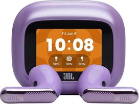 JBL Live Flex 4, Kabellose Noise-Cancelling-Ohrhörer, Hi-Res Audio, Smart Charging Case, Bluetooth, 50 Std. Akkulaufzeit, IP54 wasserdicht, Lila