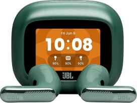 JBL Live Flex 4, Kabellose Noise-Cancelling-Ohrhörer, Hi-Res Audio, Smart Charging Case, Bluetooth, 50 Std. Akkulaufzeit, IP54 wasserdicht, Grün