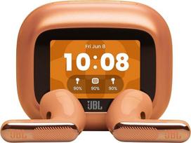 JBL Live Flex 4, Kabellose Noise-Cancelling-Ohrhörer, Hi-Res Audio, Smart Charging Case, Bluetooth, 50 Std. Akkulaufzeit, IP54 wasserdicht, Orange