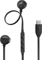 JBL TUNE 305C Kabelgebundene In-Ear-Kopfhörer, hohe Auflösung, 96 kHz/24 Bits, voreingestellt, EQ, USB Typ-C, 12,5 mm, dynamischer Treiber, offener Typ, Kopfhörer mit integriertem Mikrofon, Flachkabel