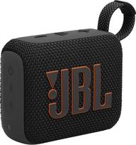Juoda "JBL Go 4" - nešiojamoji "Bluetooth" garsiakalbių dėžutė su "JBL Pro" garsu, giliais bosais ir "Playtime Boost" funkcija - atspari vandeniui ir dulkėms - veikia 7 val.