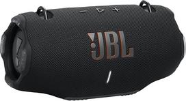 Juoda "JBL Xtreme 4" muzikos dėžutė - nešiojamoji "Bluetooth" garsiakalbių dėžutė su giliais bosais, "AI Sound Boost" ir integruotu maitinimo banku - atspari vandeniui ir dulkėms - veikia 24 val.